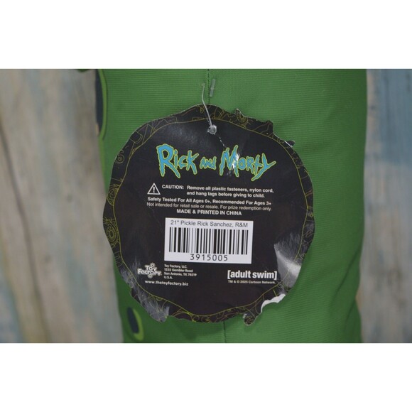 Rick and Morty Pickle Rick 21" Plush Sanchez Official 2025 Toy Factory NWT - Picture 4 of 11
